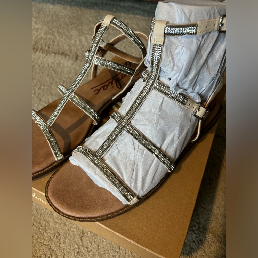 Zodiac Cintia Rhinestone Gladiator Sandal - Birch Size 9 NWT - BUNDLE DISCOUNT! - Picture 5 of 8